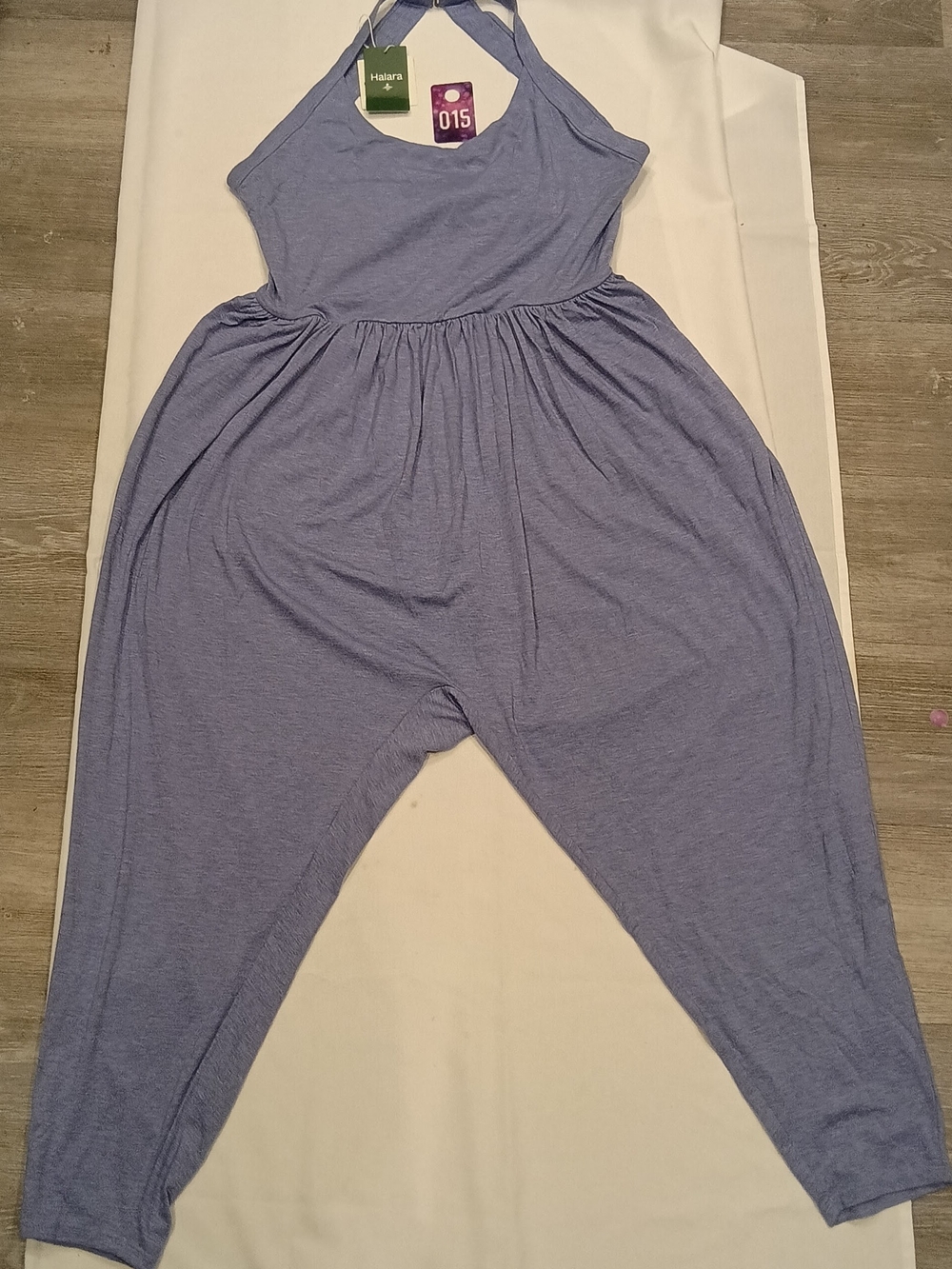 HALARA Lavender-Blue Relaxed Harem Jumpsuit